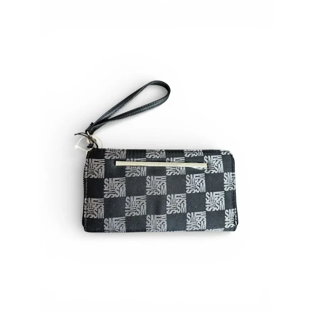 Steve Madden Zip Around Large Jacquard Wallet / NWT